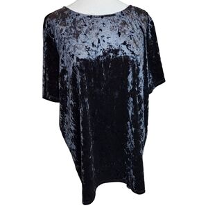 Kacia Velvet Short Sleeve Shirt